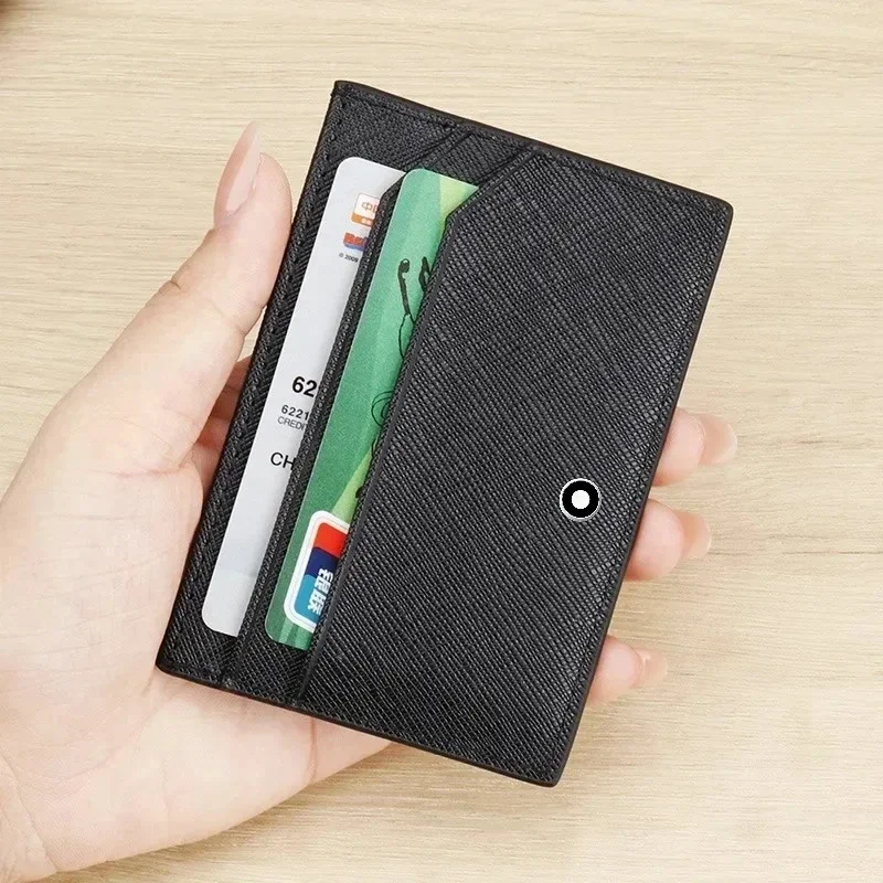 Leather Wallet Men - Busine Sle カードホルダー財布男性 PU レザースリムミニクレジットカードホルダー ID