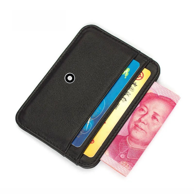 Leather Wallet Men - ハイエンド高級ビジネス100%本革メンズ財布男性用薄型ミニIDクレジットカードホルダー小型カードホルダー財布男性用
