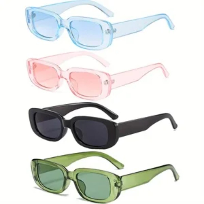 Designer Sunglasses - 1/4 個新しい小さな正方形サングラス女性男性トレンディなヴィンテージヒップホップスクエアブラックサングラス女性ブランド眼鏡 UV400