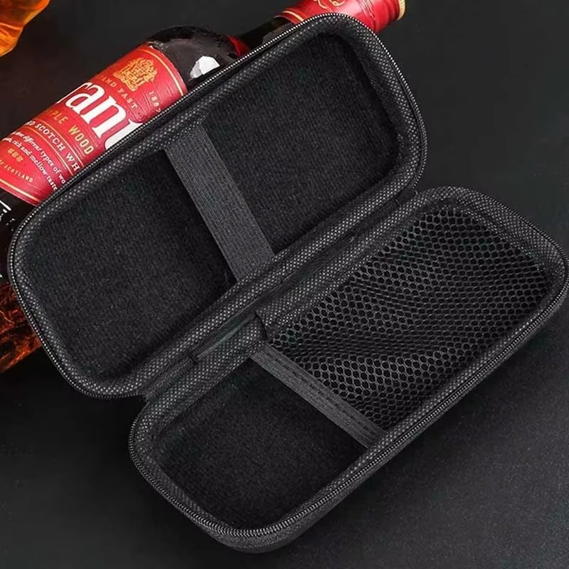 Premium Cigar Case - 6本用ポータブルシガーケース 軽量トラベルヒュミドールバッグ パッド入り収納プレミアムシガー用 必須アウトドア喫煙アクセサリー