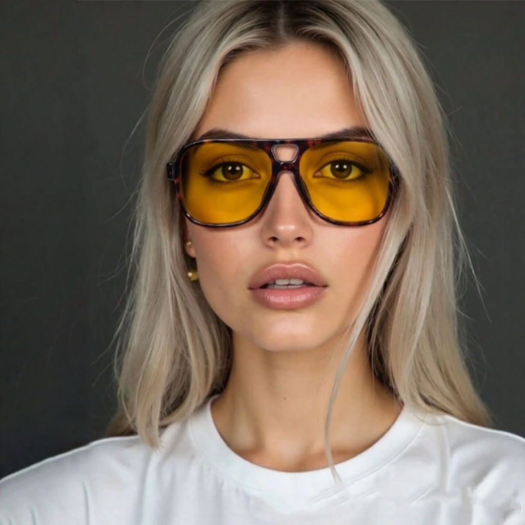 Designer Sunglasses - ニューヴィンテージクラシックデザイナーダブルブリッジパイロットサングラス 男女兼用ラグジュアリーサングラス ビッグフレームシェード UV400アイウェア