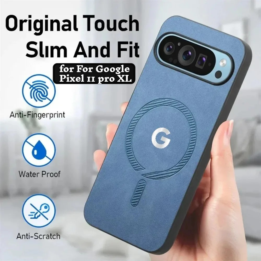 Premium Cigar Case - プレミアムスエード肌に優しい磁気電話ケース Google Pixel 11 10 9