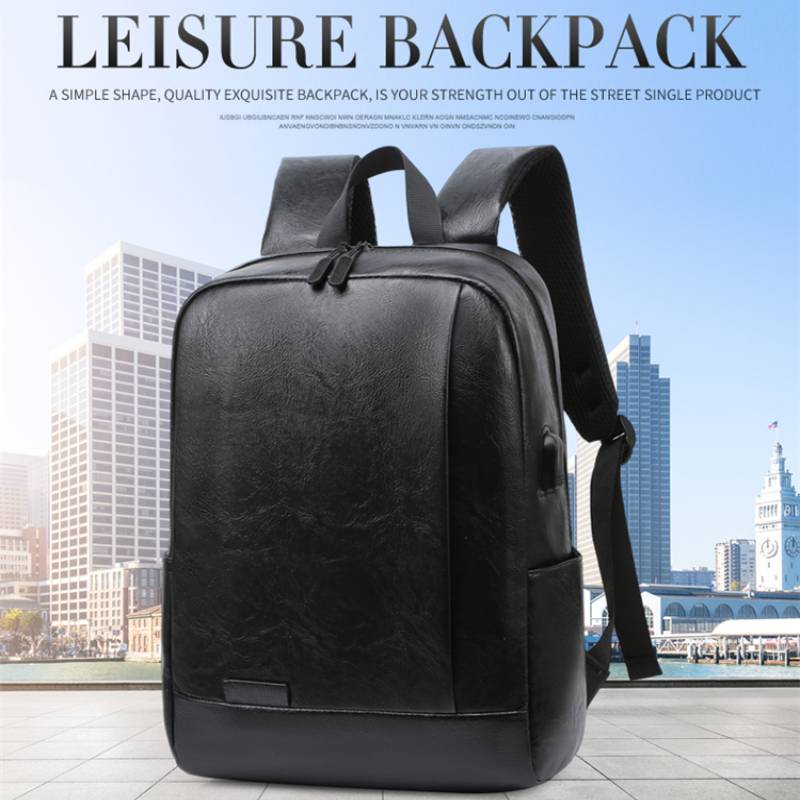Leather Briefcase - 男性ファッショナブルなバックパック PU レザーサッチェルブリーフケースオフィスカジュアル旅行ラップトップオフィスビジネススポーツショルダーバックパック