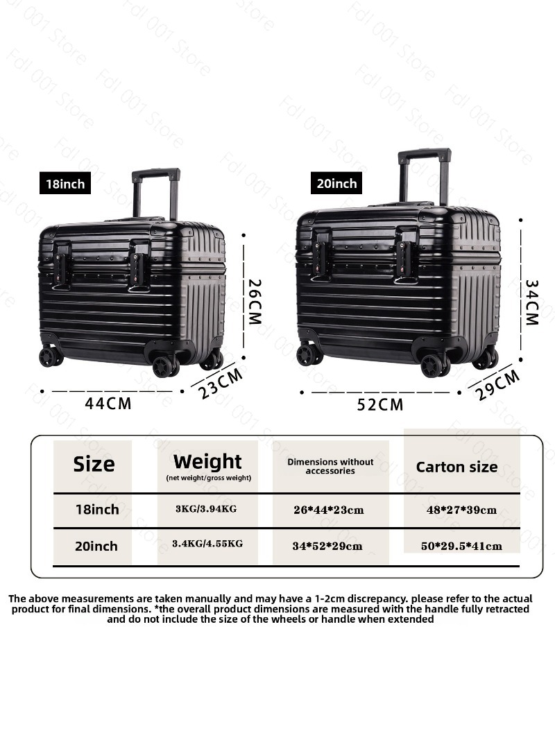 上部フリップカバーアルミフレーム写真撮影用トロリーケース女性 - Travel Luggage Set のレビューと価格