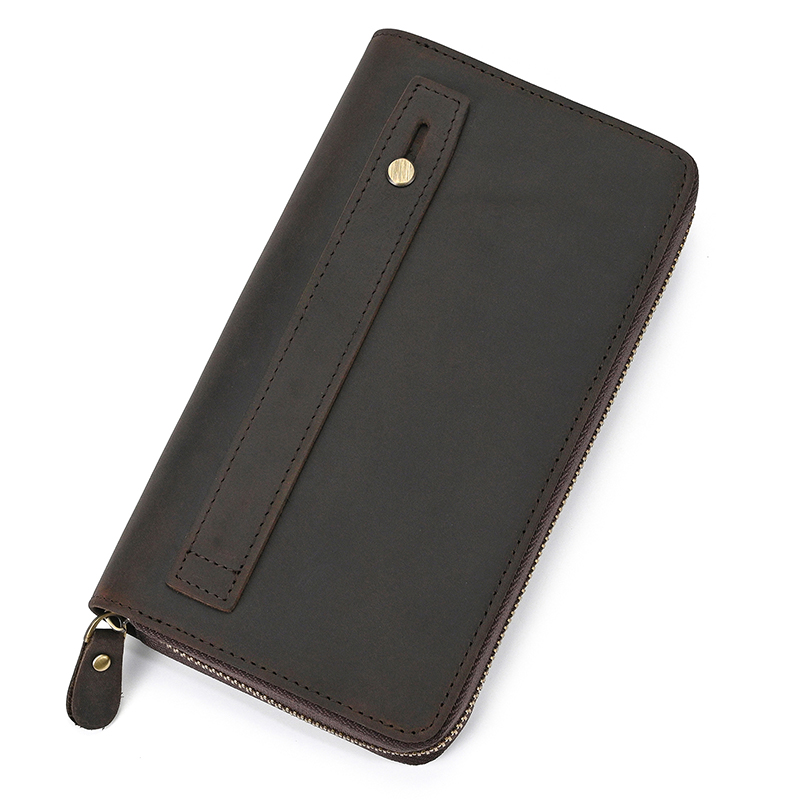 本革クラッチ財布 メンズ 牛革 大容量 ジッパー ビジネス財 - Leather Wallet Men のレビューと価格