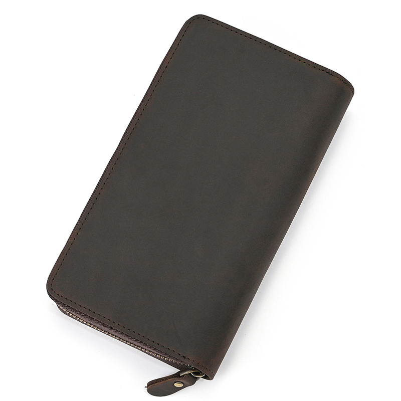 本革クラッチ財布 メンズ 牛革 大容量 ジッパー ビジネス財 - Leather Wallet Men のレビューと価格