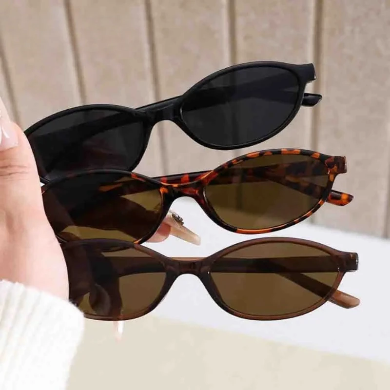 小さめの楕円形サングラス、レディース、ヴィンテージブランド、 - Sunglasses Uv400 のレビューと価格
