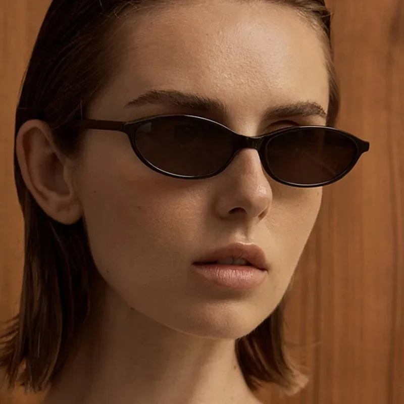 小さめの楕円形サングラス、レディース、ヴィンテージブランド、 - Sunglasses Uv400 のレビューと価格