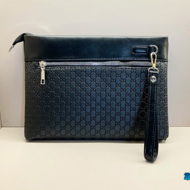 デザイナービジネスバッグレザーメンズクラッチバッグファッショ - Leather Wallet Men のレビューと価格