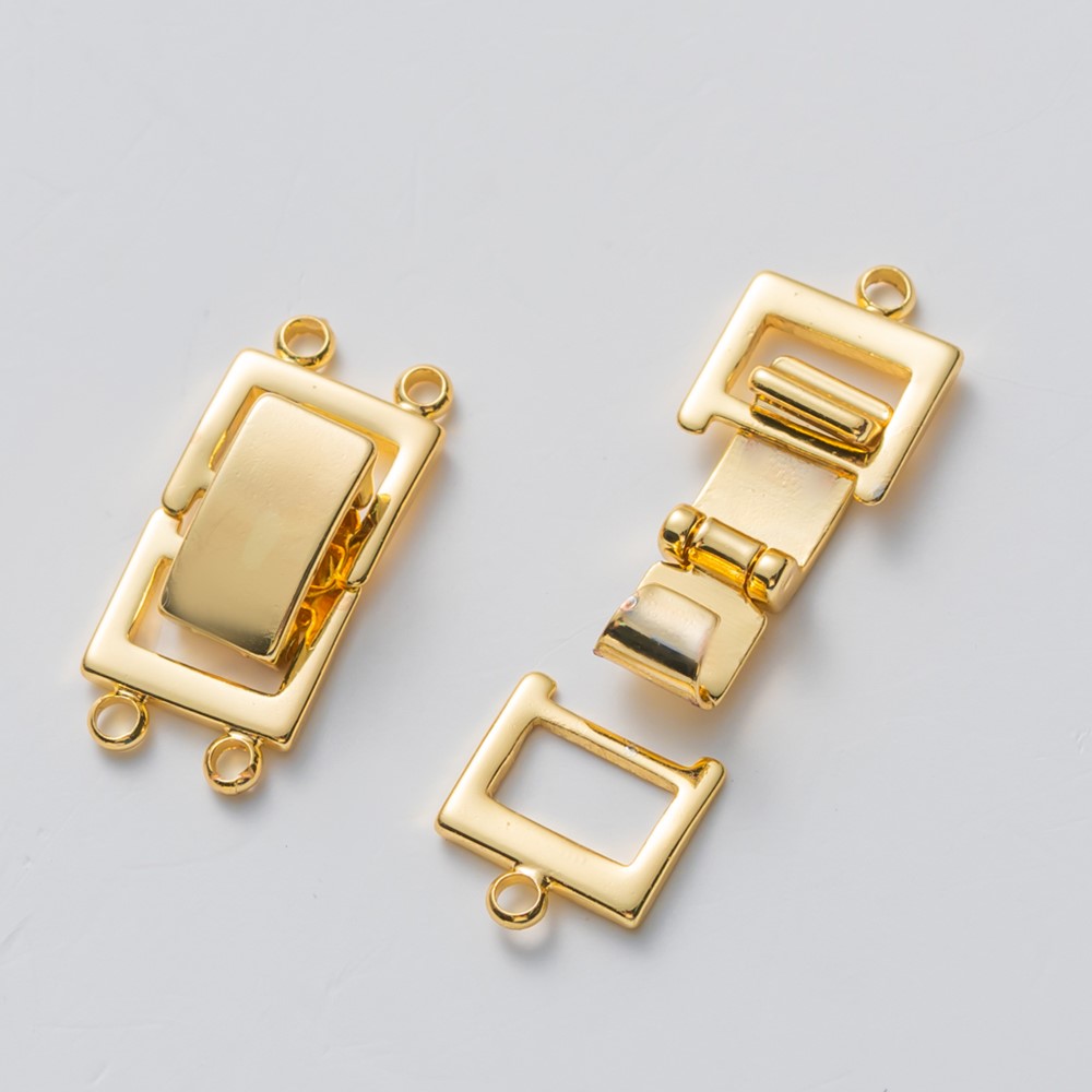 2個入り 18Kゴールド製ネックレス用レイヤリングクラスプ、 - Gold Plated Jewelry のレビューと価格