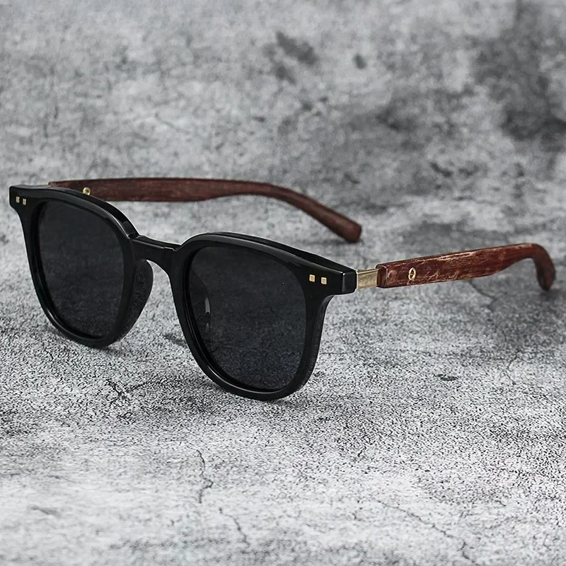 メンズ・レディース向け、トレンド感あふれるレトロな木目調の偏 - Sunglasses Uv400 のレビューと価格