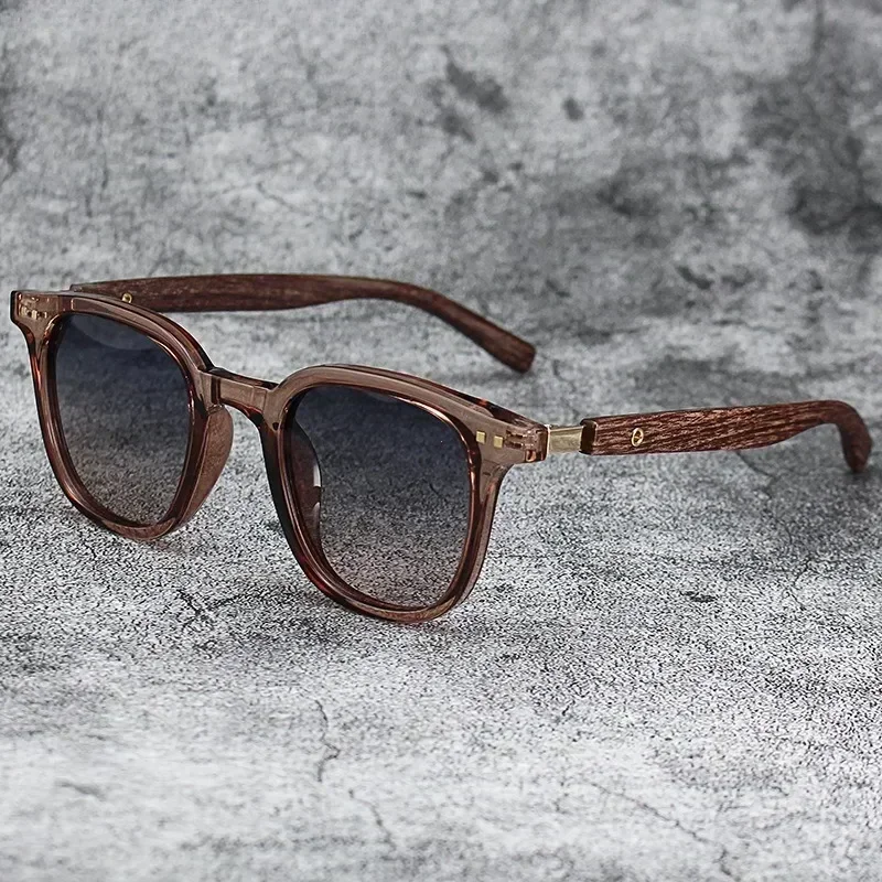 メンズ・レディース向け、トレンド感あふれるレトロな木目調の偏 - Sunglasses Uv400 のレビューと価格