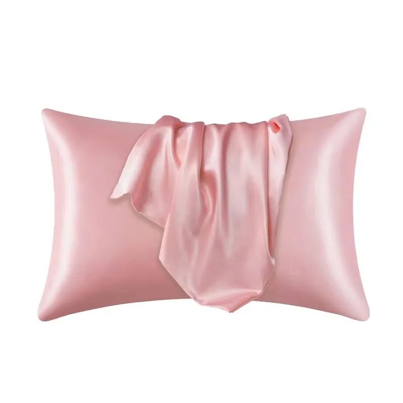 1/2枚入り サテンシルク枕カバー 髪と肌に優しい コーラル - Silk Pillowcase のレビューと価格