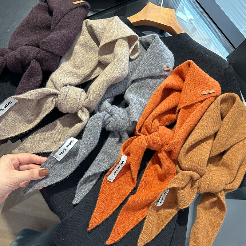 ニットスカーフ女性 100% ウール冬暖かいスカーフ明るいソ - Cashmere Scarf のレビューと価格