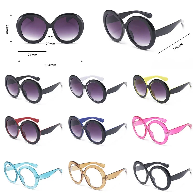 オーバーサイズのラウンド型サングラス。レディース、メンズ、高 - Designer Sunglasses のレビューと価格