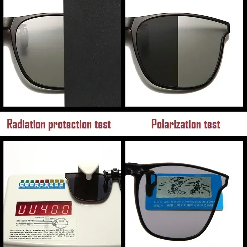 偏光クリップ式サングラス1個。男性用、調光レンズ、運転用ゴー - Sunglasses Uv400 のレビューと価格