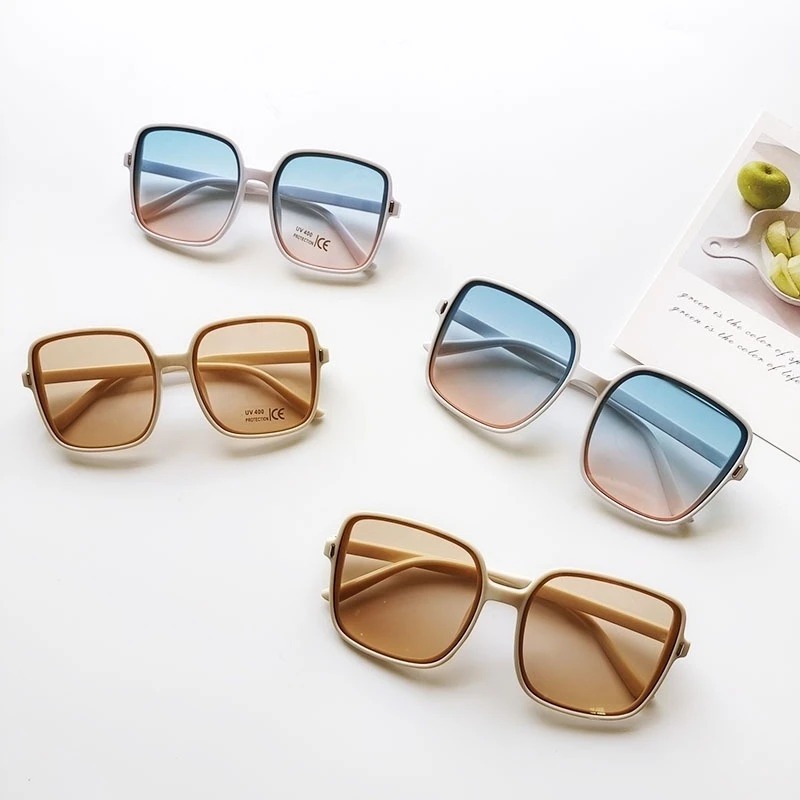 ヴィンテージ特大スクエアサングラス女性ファッショングラデーシ - Designer Sunglasses のレビューと価格