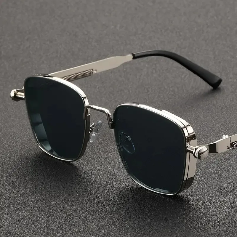 男性用、運転用サングラス、ヴィンテージ・スチームパンク風、ス - Sunglasses Uv400 のレビューと価格