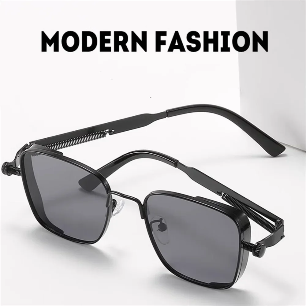 男性用、運転用サングラス、ヴィンテージ・スチームパンク風、ス - Sunglasses Uv400 のレビューと価格