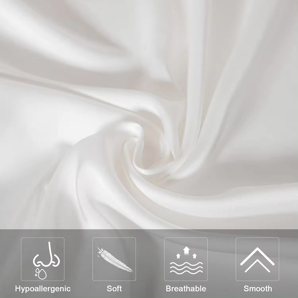 1枚入り、100％シルク（マルベリーシルク）製の枕カバー。両 - Silk Pillowcase のレビューと価格