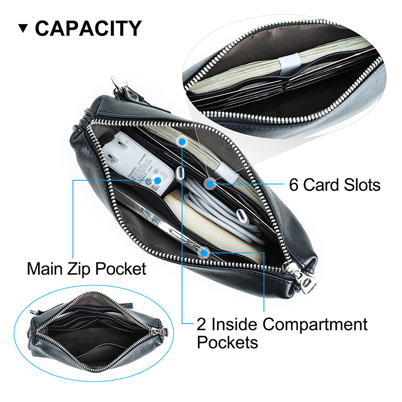 CONTACT'S 本革ハンドバッグ男性 RFID レトロポ - Leather Wallet Men のレビューと価格