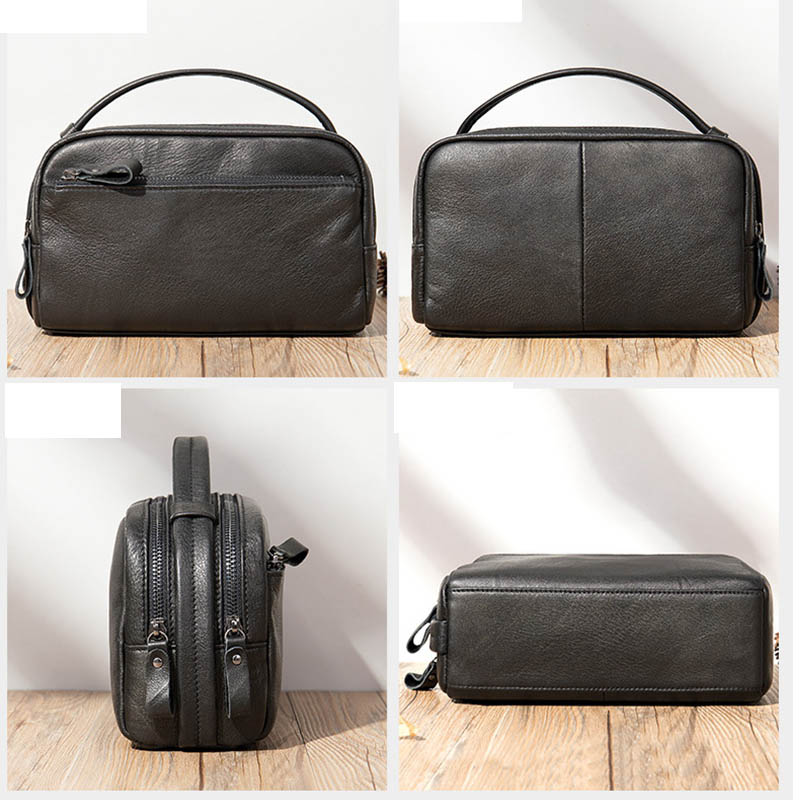 Luufan-男性と女性のための本革のハンドバッグ,ソフトウ - Leather Wallet Men のレビューと価格
