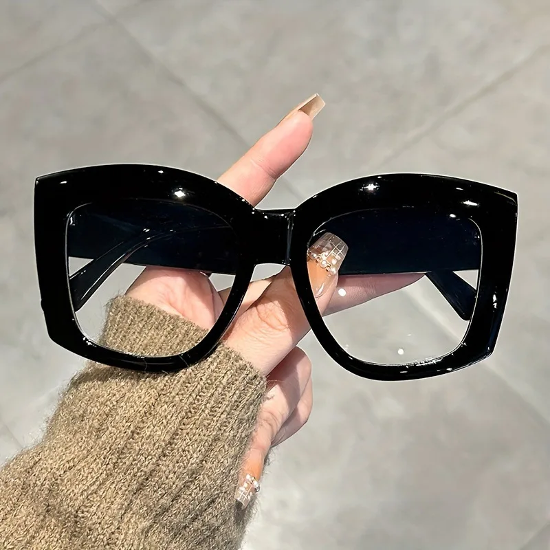 最新トレンドのスクエア型メガネ、多様なスタイルに合わせやすい - Sunglasses Uv400 のレビューと価格