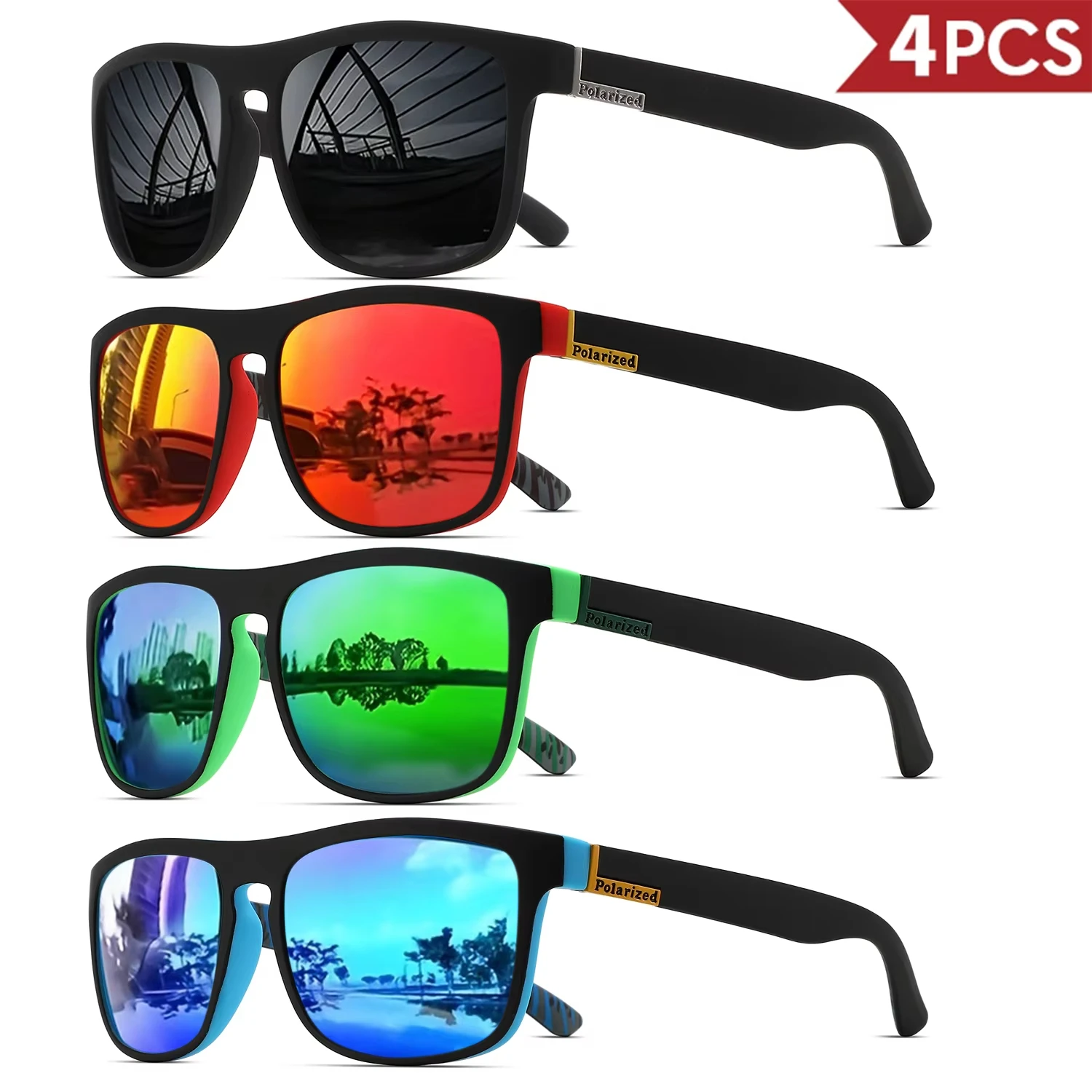 1/4個入り クラシックなデザインのメンズスポーツサングラス - Sunglasses Uv400 のレビューと価格