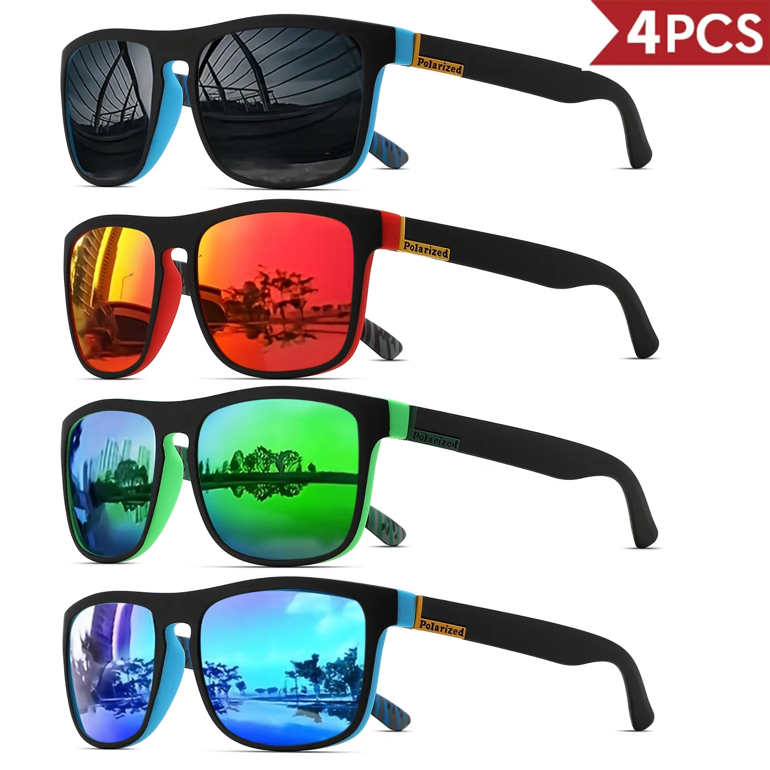 1/4個入り クラシックなデザインのメンズスポーツサングラス - Sunglasses Uv400 のレビューと価格