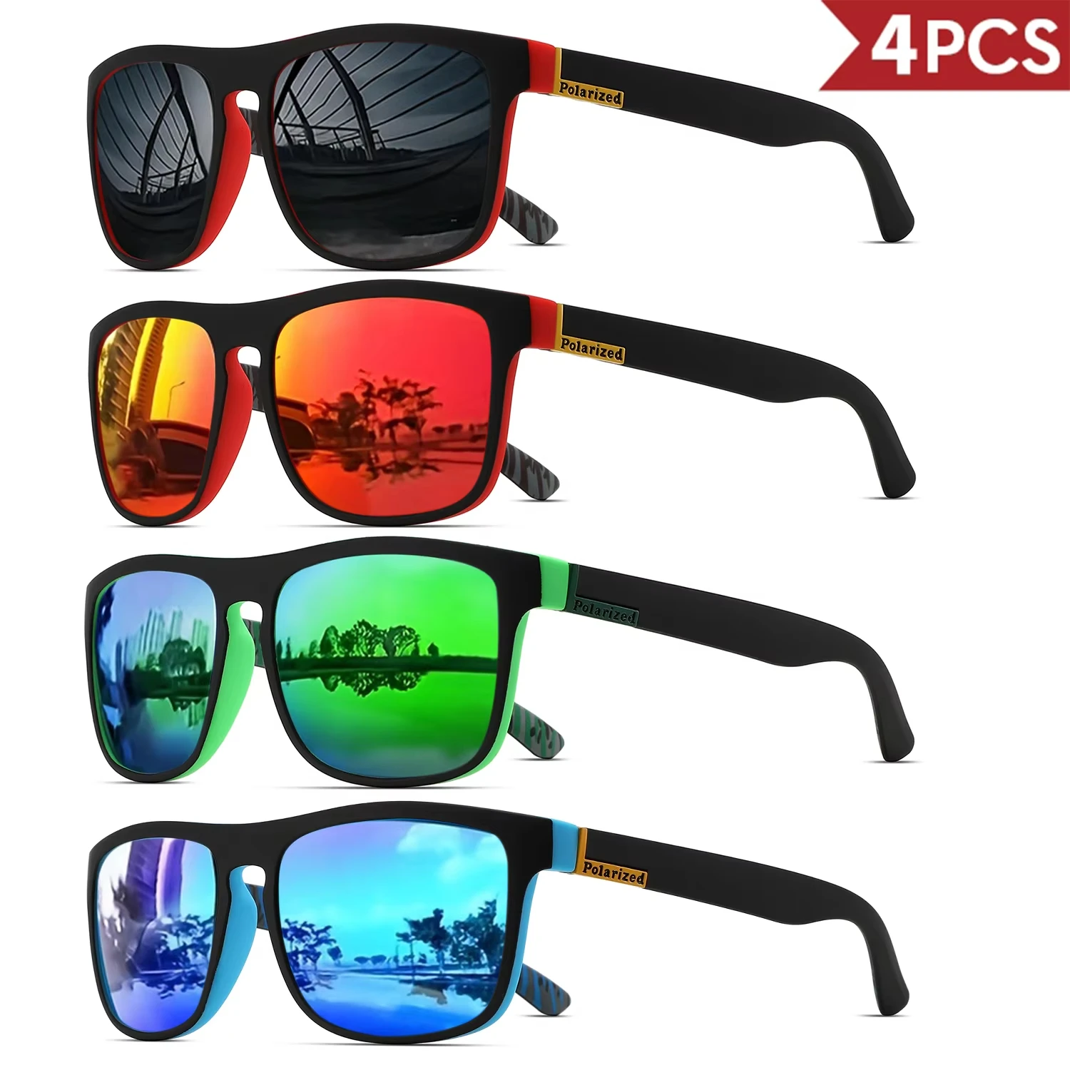 1/4個入り クラシックなデザインのメンズスポーツサングラス - Sunglasses Uv400 のレビューと価格