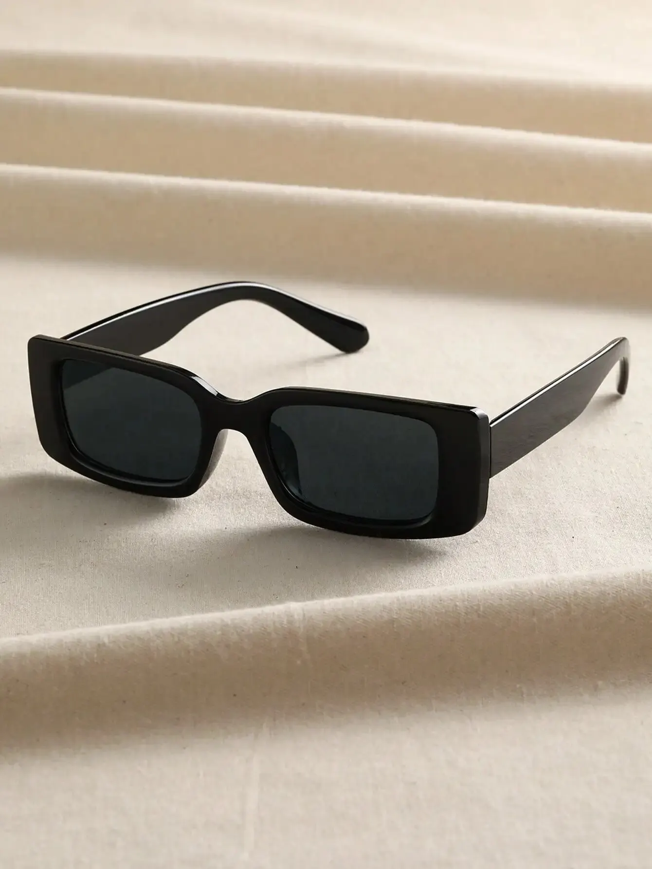 1個入り、男女兼用、黒色のプラスチック製、スクエア型、ファッ - Sunglasses Uv400 のレビューと価格