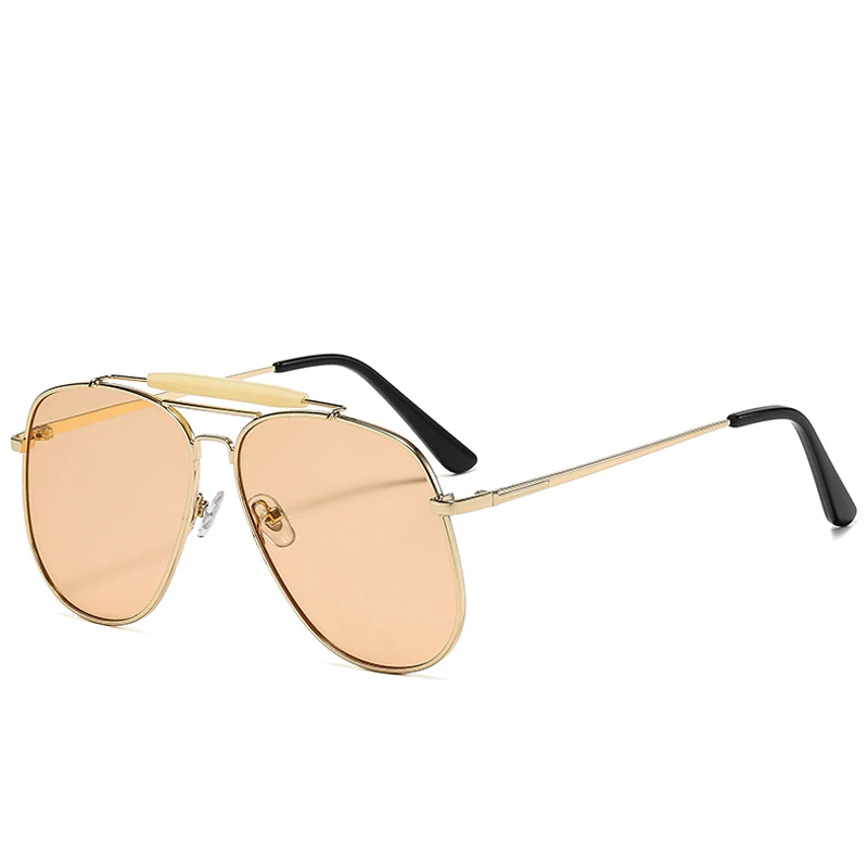 レトロな金属製ダブルブリッジのサングラス。女性用、高級デザイ - Designer Sunglasses のレビューと価格