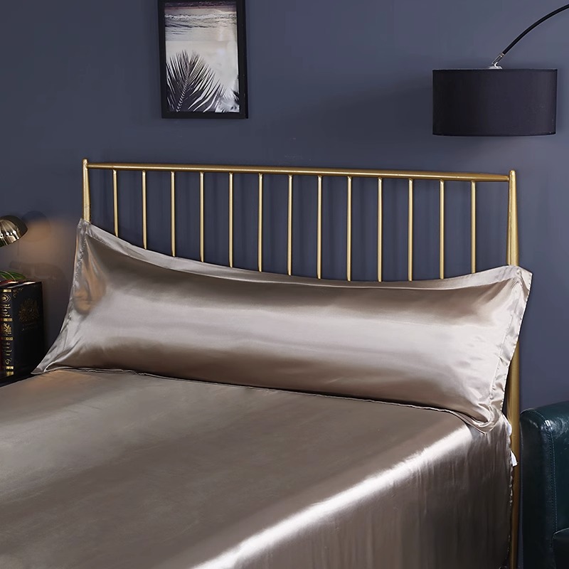 新しい夏用ウォッシュドシルクロング枕カバー、ダブル枕カバー、 - Silk Pillowcase のレビューと価格