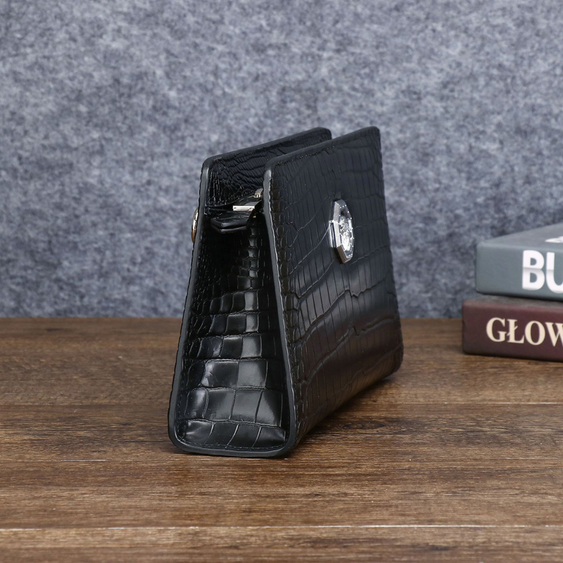 メンズ本革クラッチバッグ イングリッシュスタイル ハンドヘル - Leather Wallet Men のレビューと価格