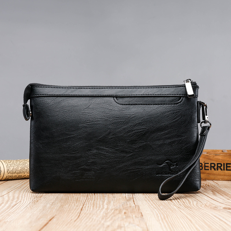 ビジネスクラッチバッグ高品質 PU 封筒バッグファッションブ - Leather Wallet Men のレビューと価格