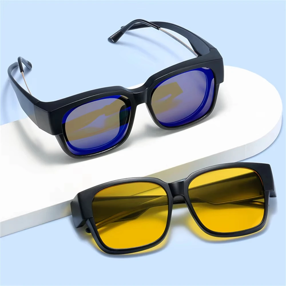 最新トレンドの偏光サングラス。近視用メガネの上から着用可能。 - Sunglasses Uv400 のレビューと価格