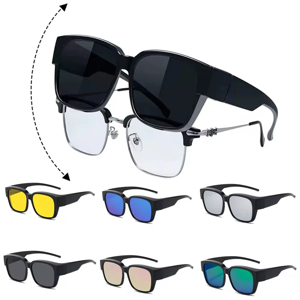 最新トレンドの偏光サングラス。近視用メガネの上から着用可能。 - Sunglasses Uv400 のレビューと価格