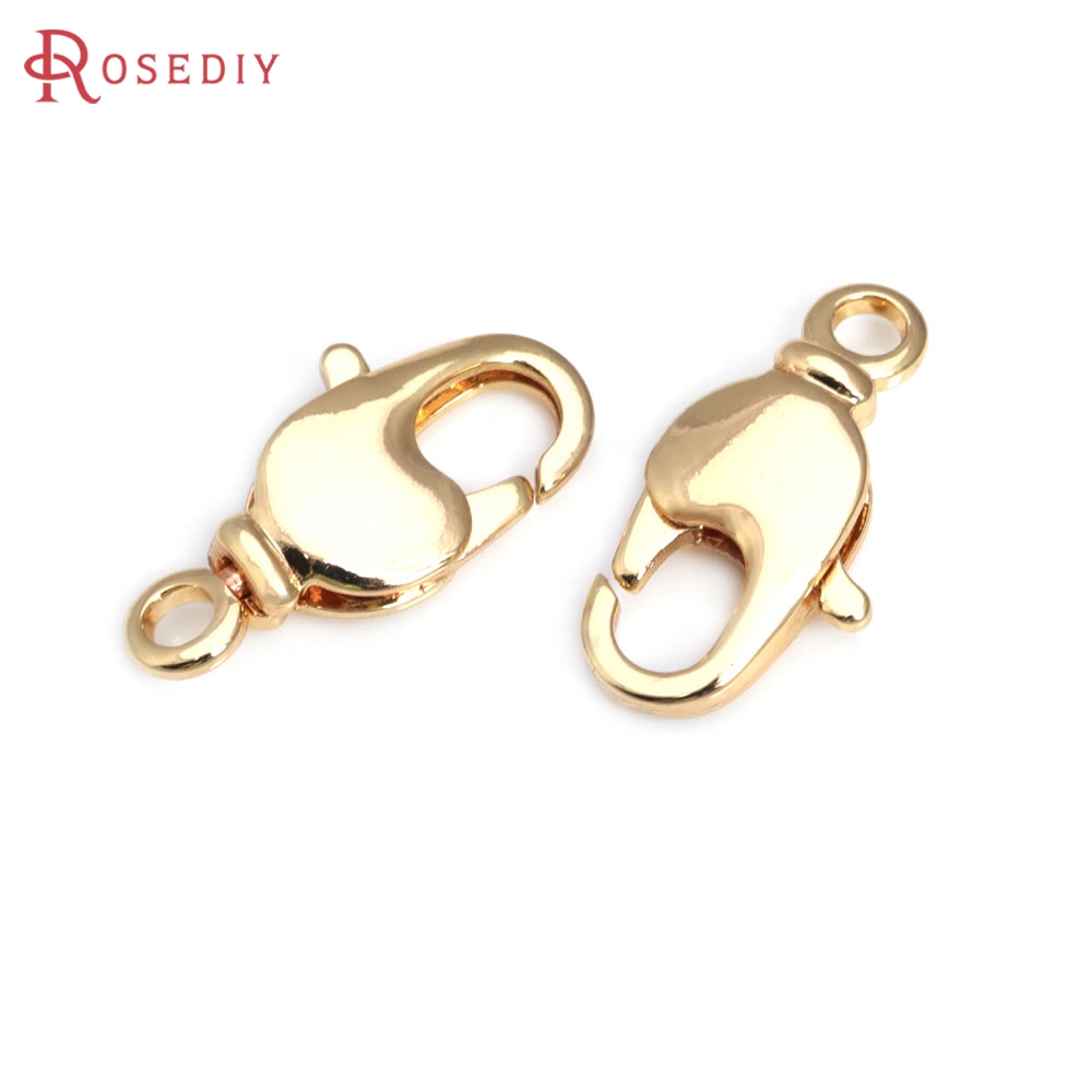18Kゴールドカラー真鍮製回転式ロブスタークラスプ、ジュエリ - Gold Plated Jewelry のレビューと価格