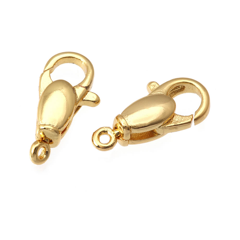 18Kゴールドカラー真鍮製回転式ロブスタークラスプ、ジュエリ - Gold Plated Jewelry のレビューと価格