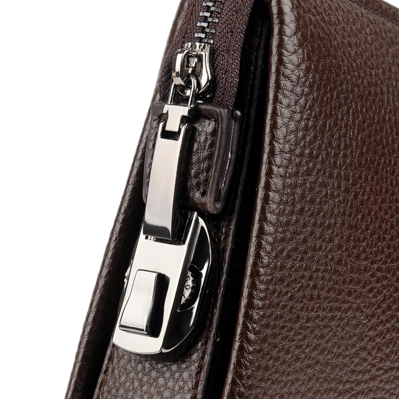 男性長財布携帯電話ポーチ男性メッセンジャーバッグ盗難防止メン - Leather Wallet Men のレビューと価格