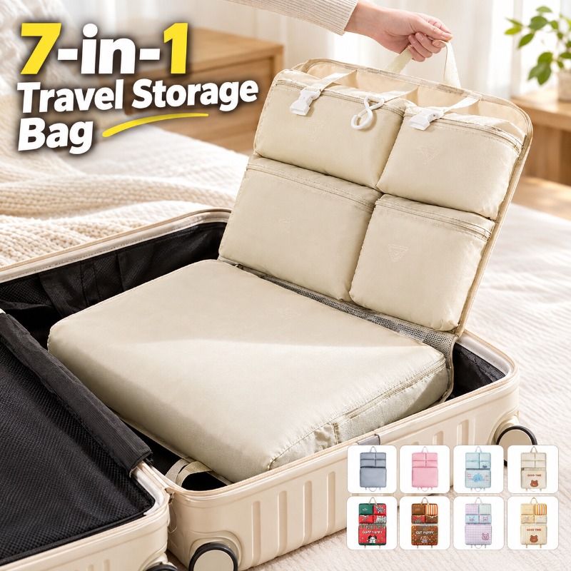 7つの機能が1つになった旅行用収納バッグ。持ち運び可能なハン - Travel Luggage Set のレビューと価格