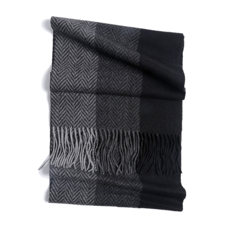 パシュミナスカーフ男性冬ストリップ固体チェック柄ウールスカー - Cashmere Scarf のレビューと価格