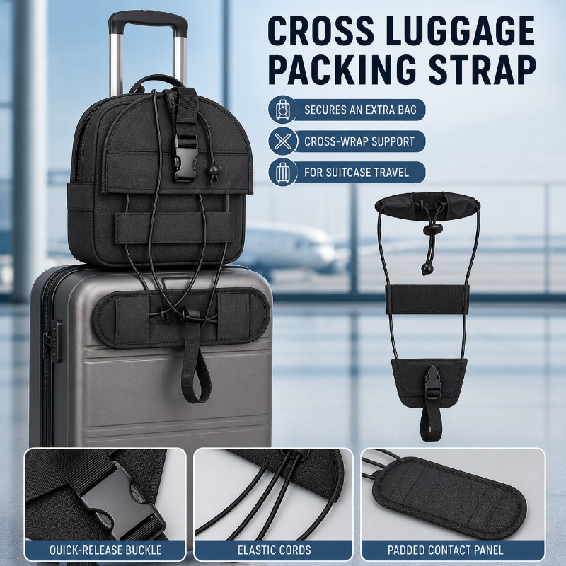 耐摩耗性オックスフォードクロスラゲージストラップ1個、旅行荷 - Travel Luggage Set のレビューと価格