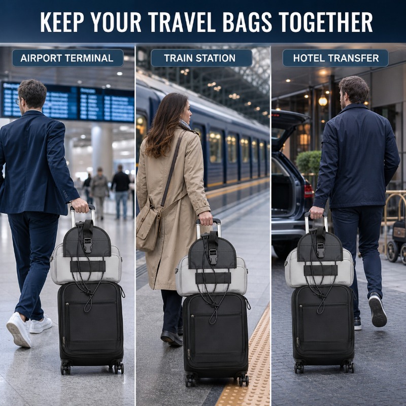 耐摩耗性オックスフォードクロスラゲージストラップ1個、旅行荷 - Travel Luggage Set のレビューと価格