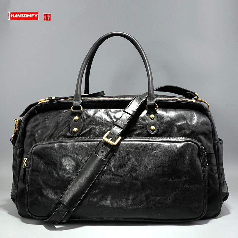 2026 新韓国スタイルビジネスメンズトラベルバッグ本革カジ - Leather Briefcase のレビューと価格