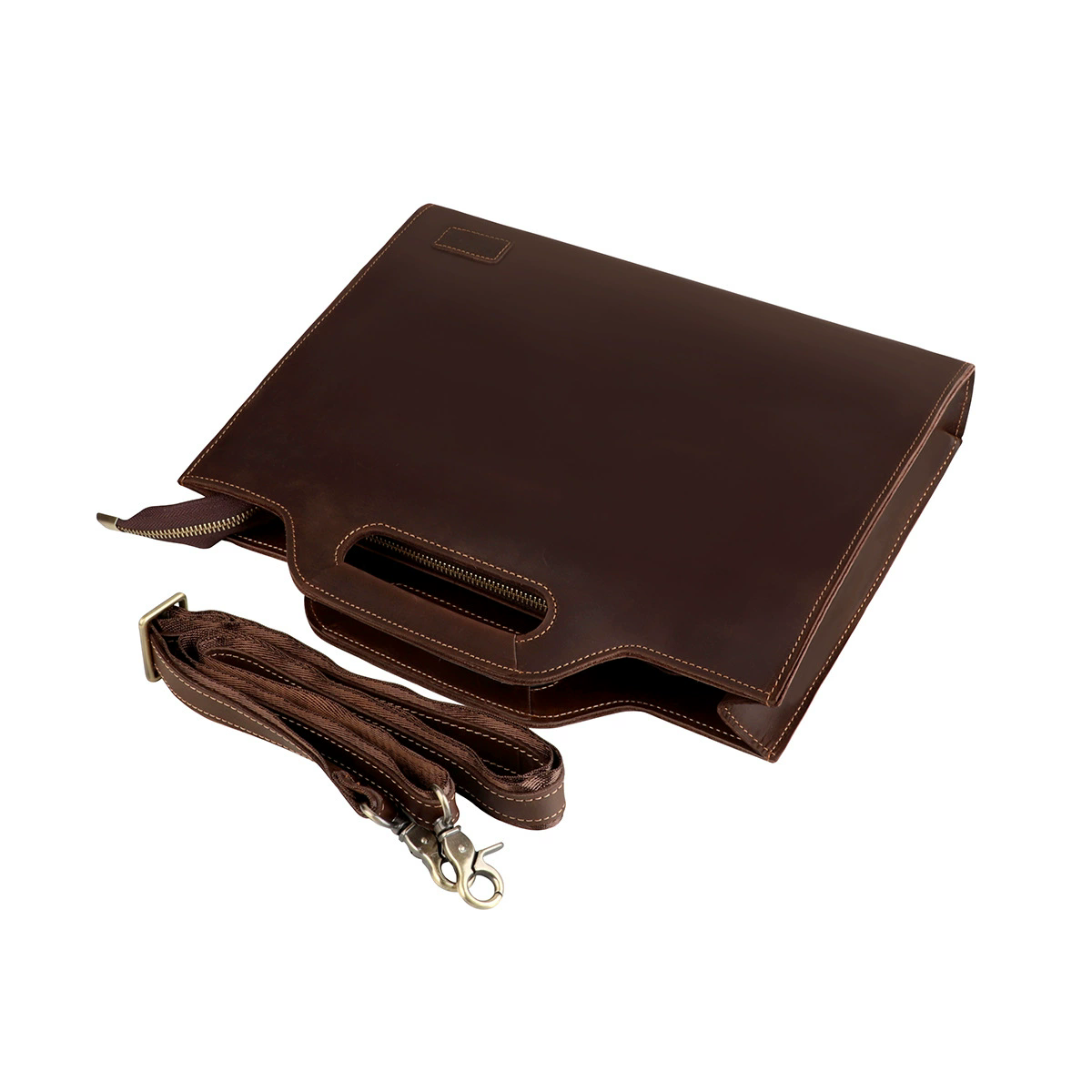 メンズラップトップバッグ、メンズショルダーバッグ、トップグレ - Leather Briefcase のレビューと価格