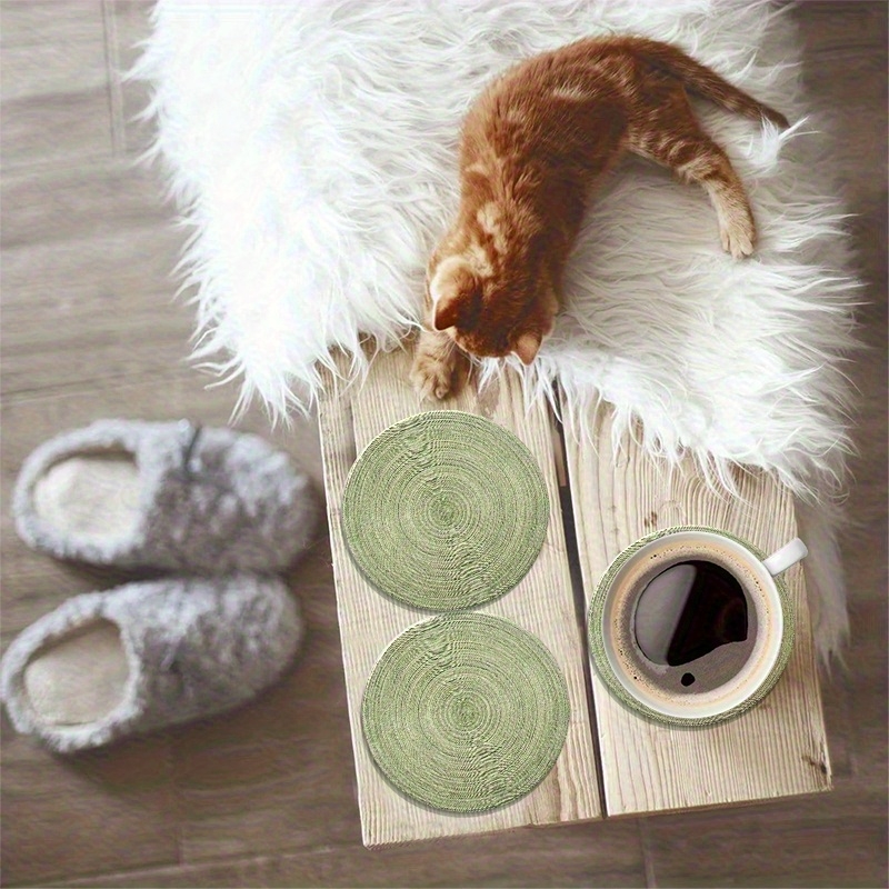 6個セット 4インチ レトログリーン グロースリング リフレ - Marble Coaster Set のレビューと価格